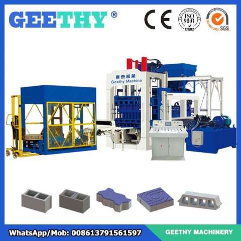 Qt10-15 Automatic Cement Concrete Block Making Machine / Brick Machine