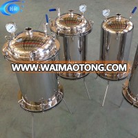 Stainless Steel Water Systems Food Grade High Pressure Filter Oil Filter Machine