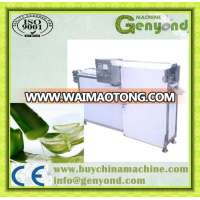 Automatic aloe skin removing machine