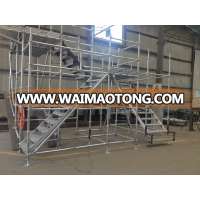 Scaffolding tower erected for construction